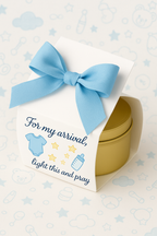 Baby shower candle meaningful guest favor